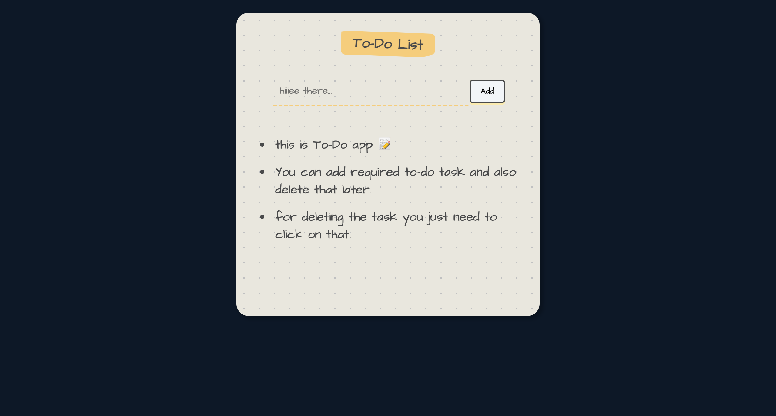 to-do app